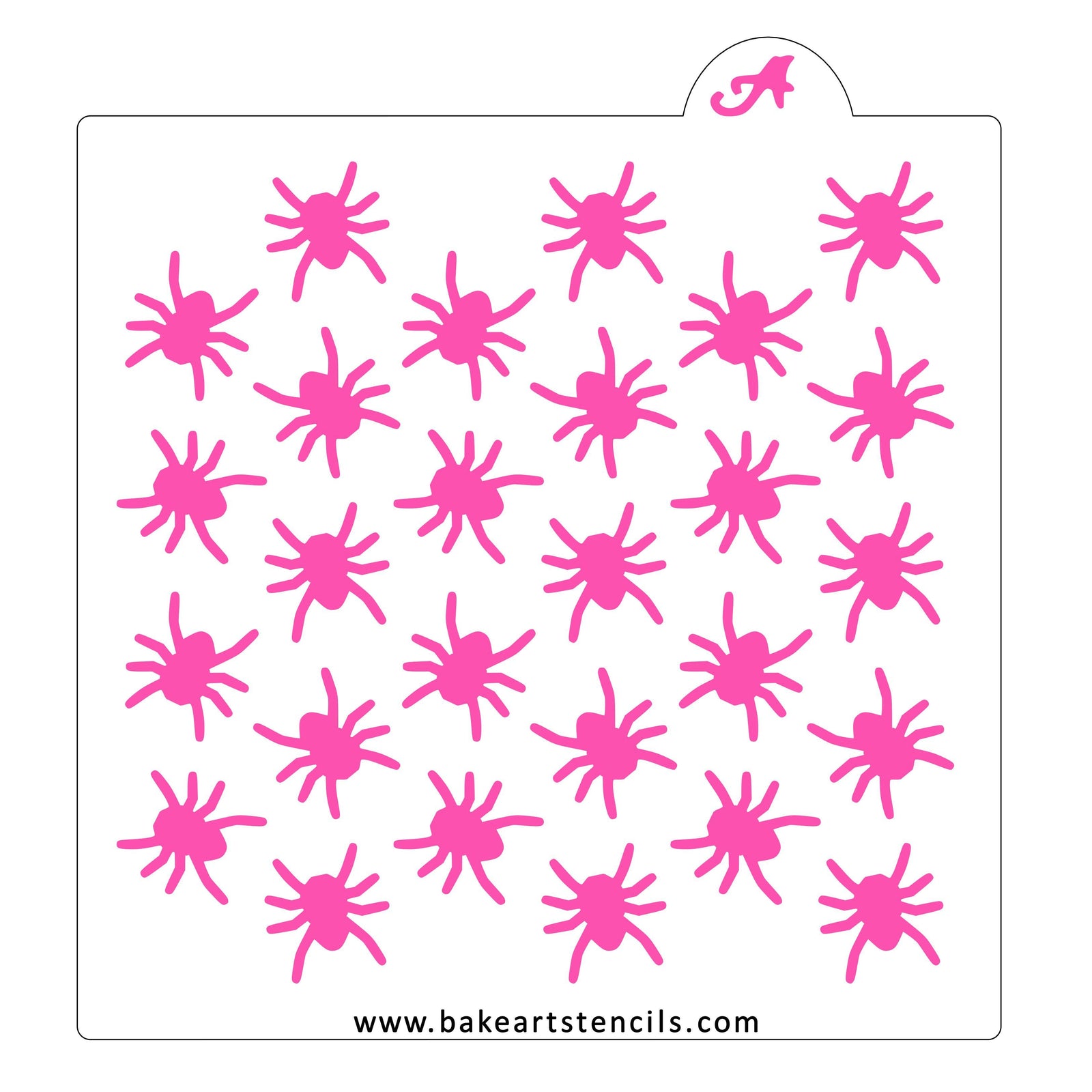 Spiders Pattern Cookie Stencil bakeartstencil