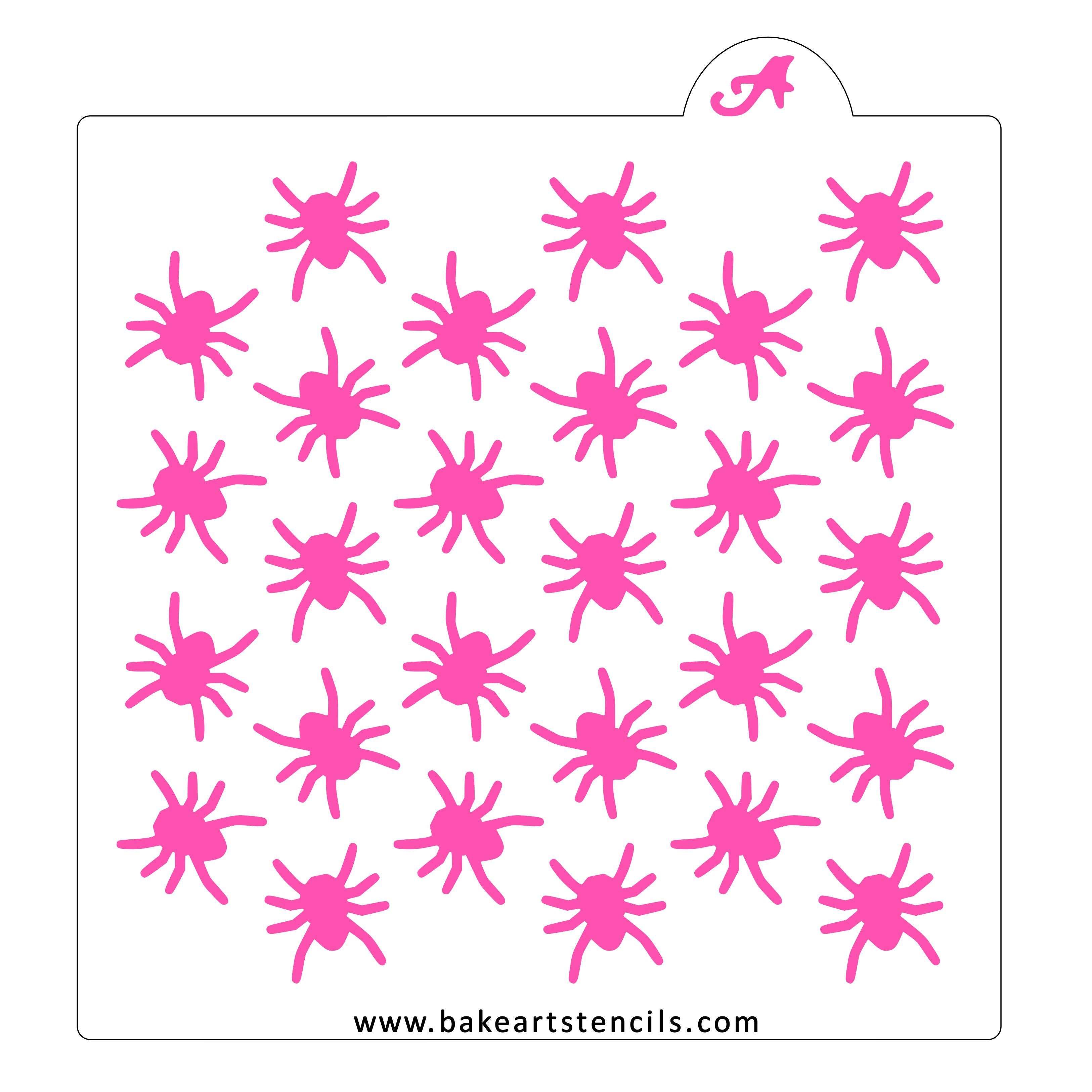 Flower Sprinkles Stencil - bakeartstencils