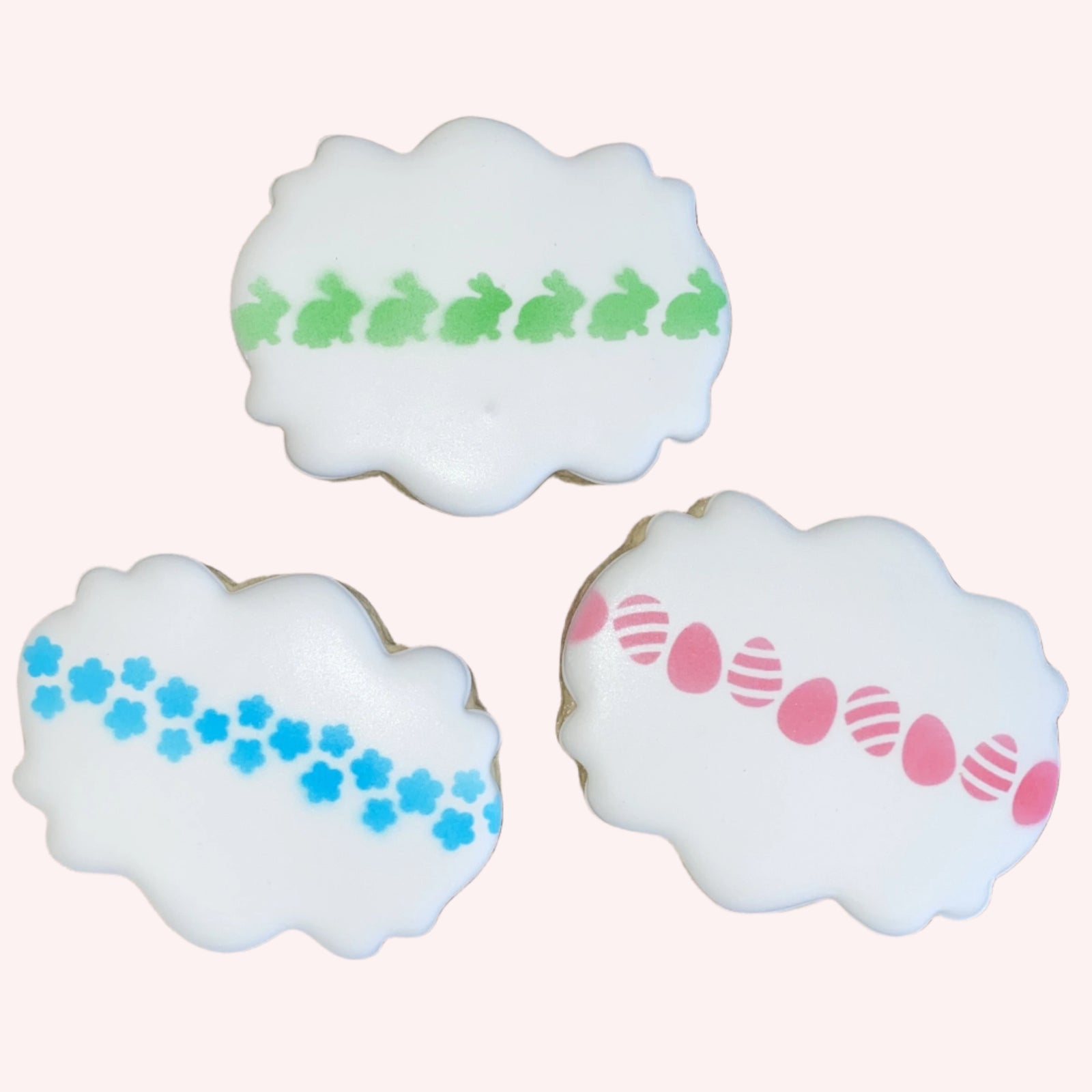 Spring Into Easter Garland Stencil bakeartstencil