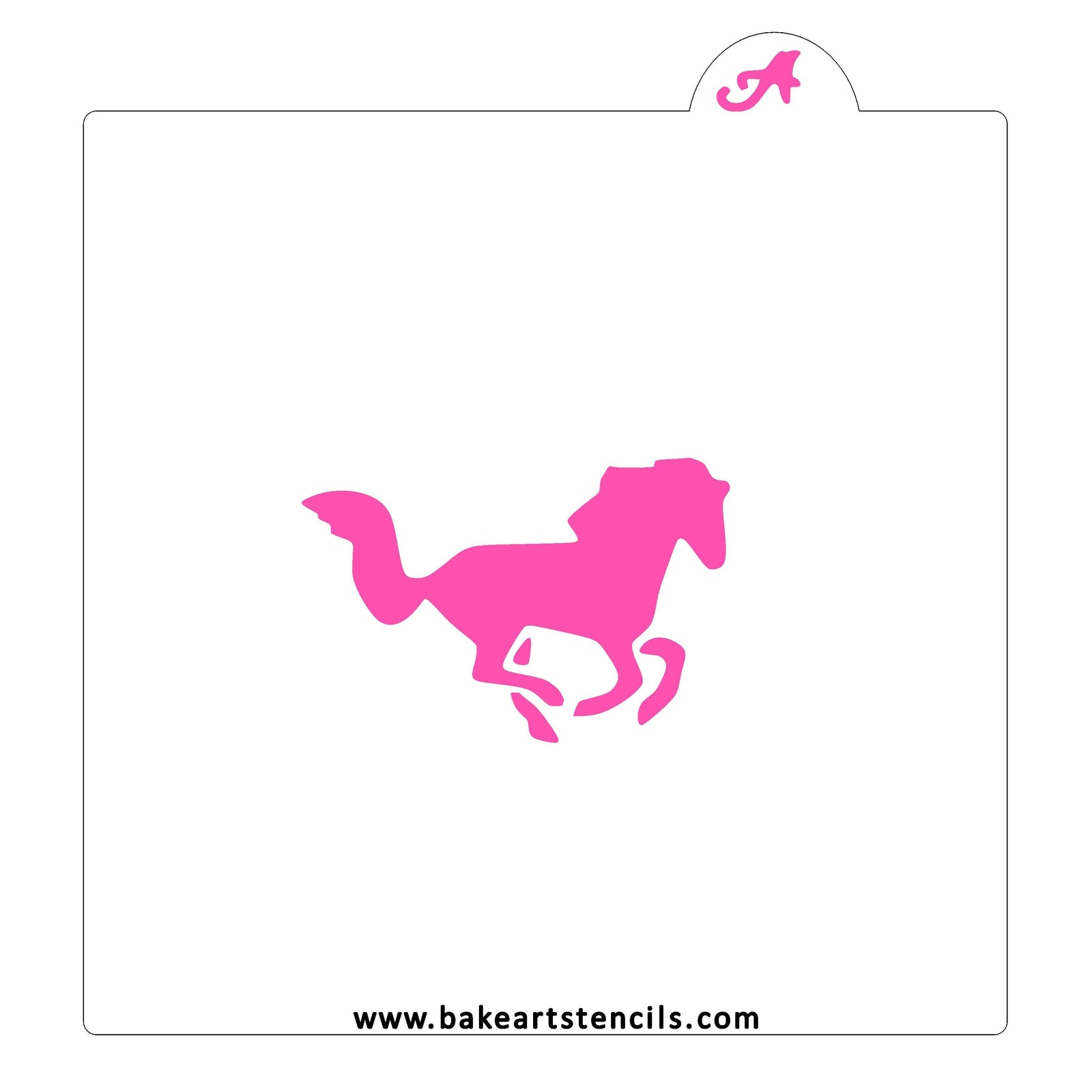 Stallion Horse Cookie Stencil bakeartstencil