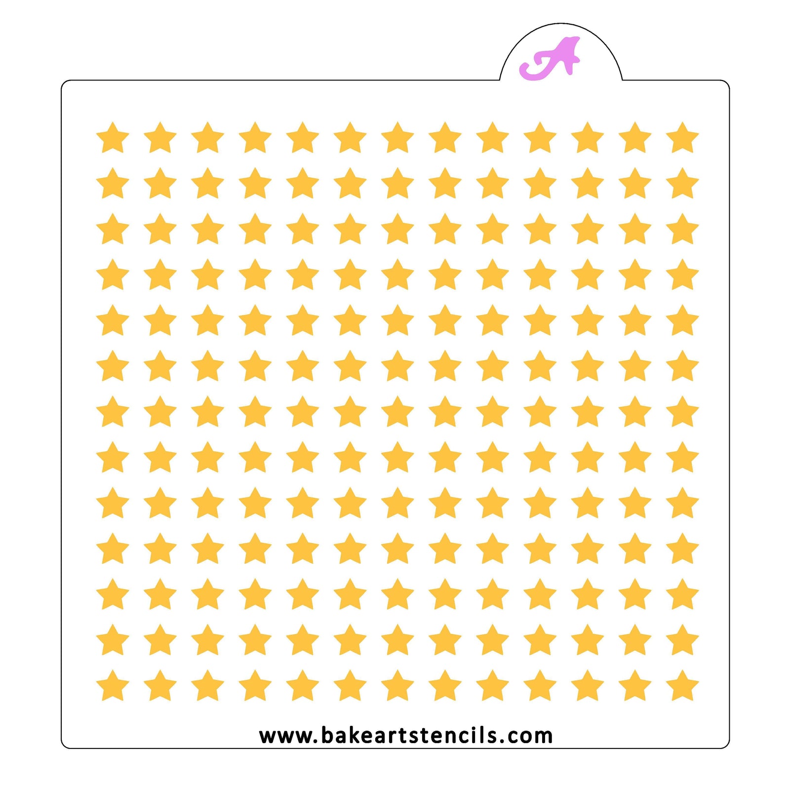 Star Sprinkles Stencil bakeartstencil
