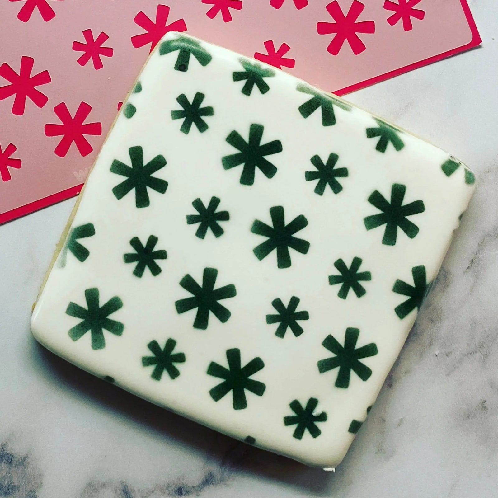 Starry Confetti Pattern Stencil bakeartstencil