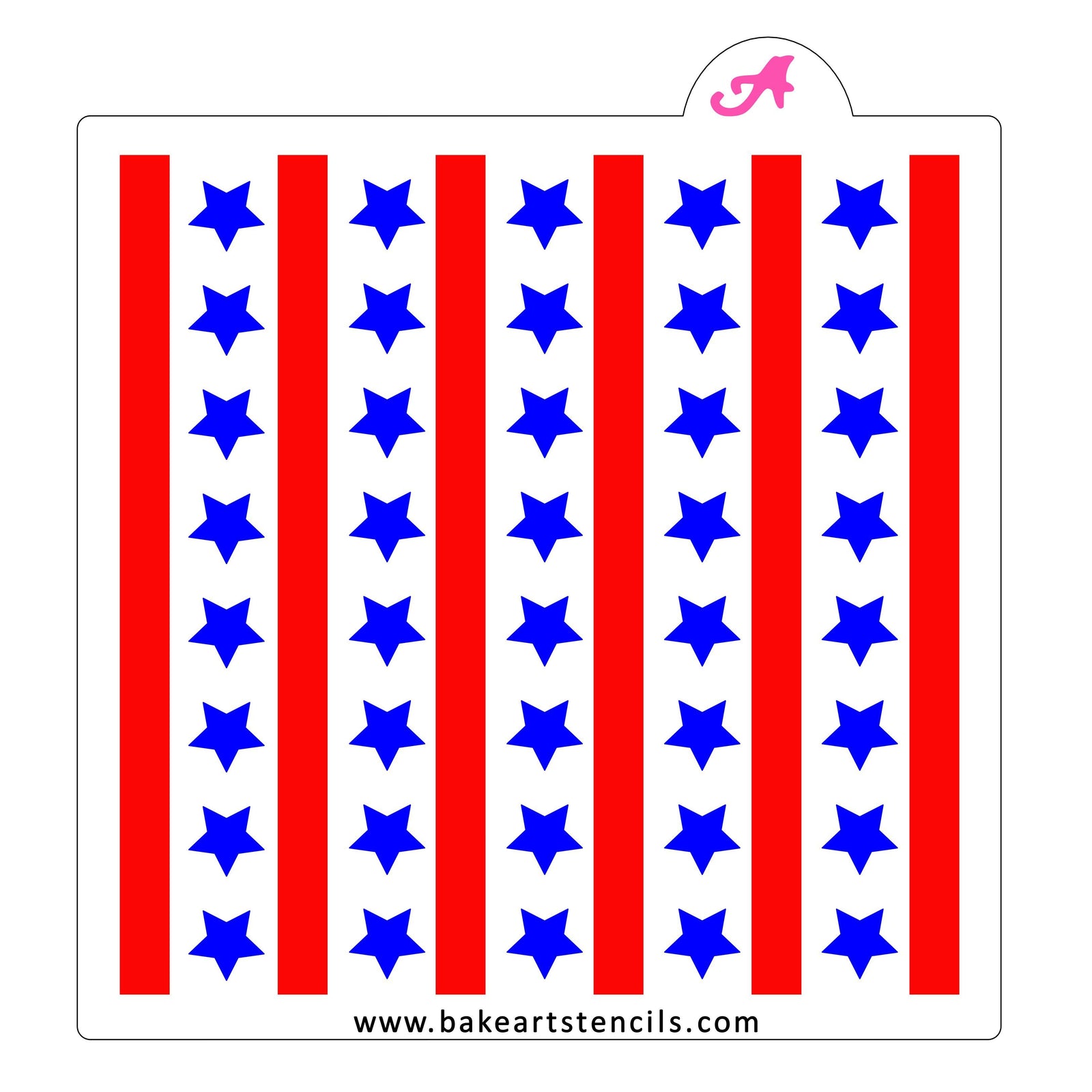 Stars & Stripes Stencil Set bakeartstencil
