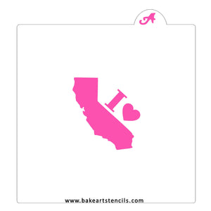 State of California Cookie Stencil bakeartstencil