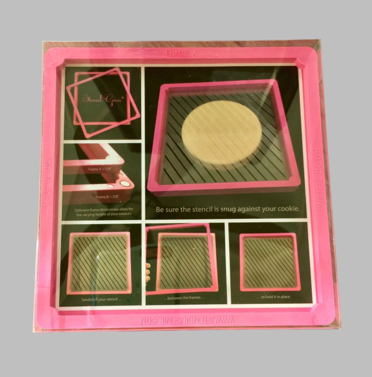 Stencil Genie Cookie Stencil Holder bakeartstencils