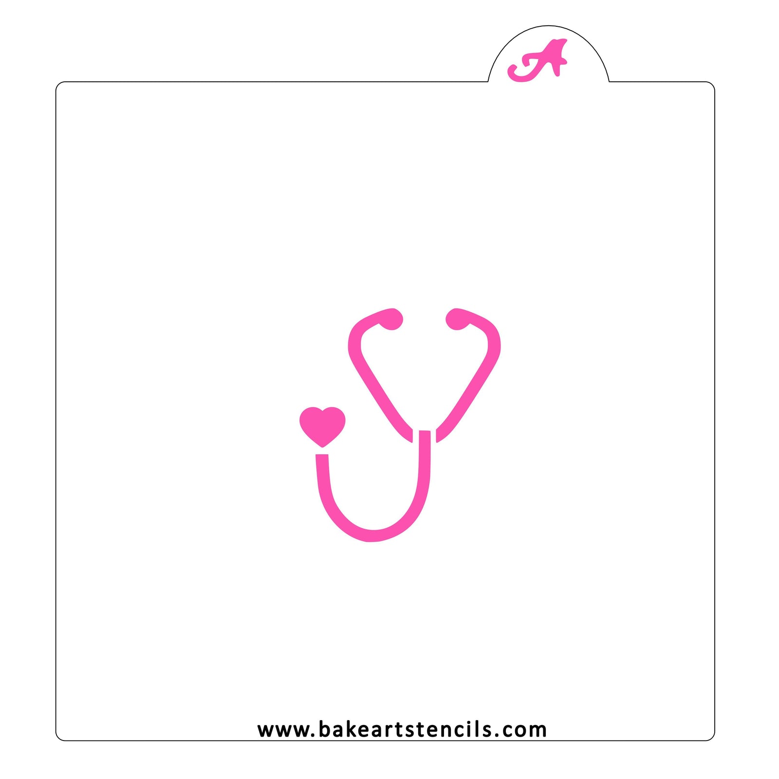 Stethoscope Cookie Stencil bakeartstencils