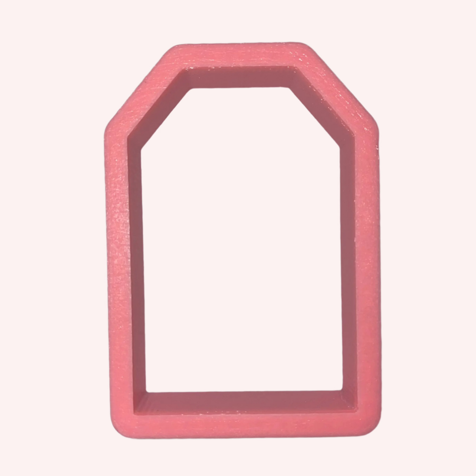 Straight Gift Tag Cookie Cutter bakeartstencil