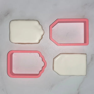 Straight Gift Tag Cookie Cutter bakeartstencil