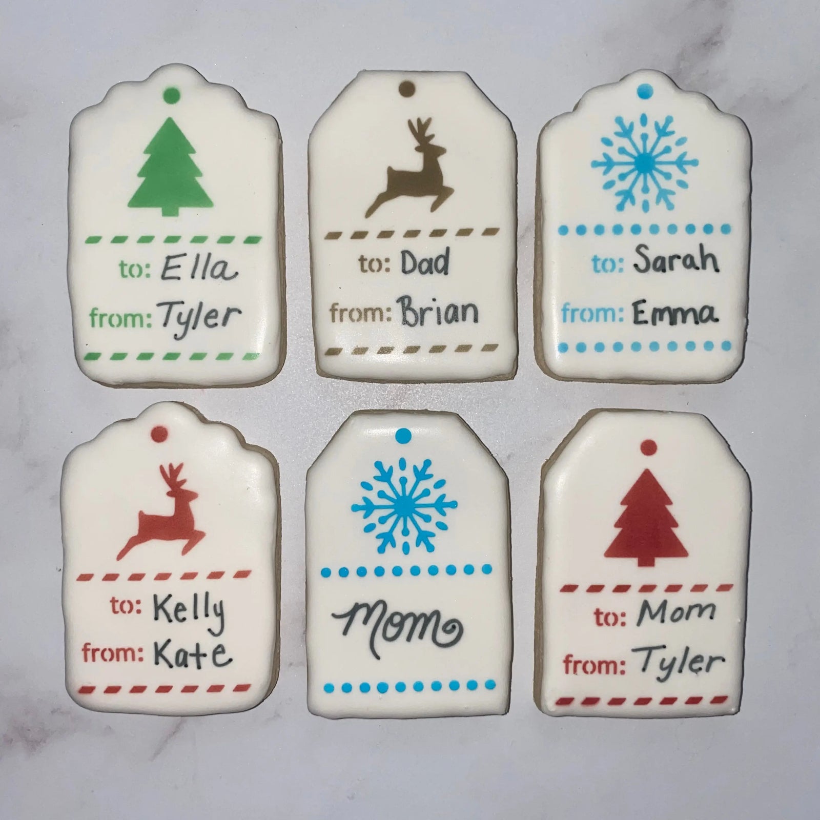 Straight Gift Tag Cookie Cutter bakeartstencil