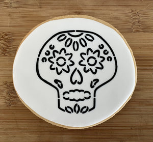Sugar Skull PYO Cookie Stencil bakeartstencil
