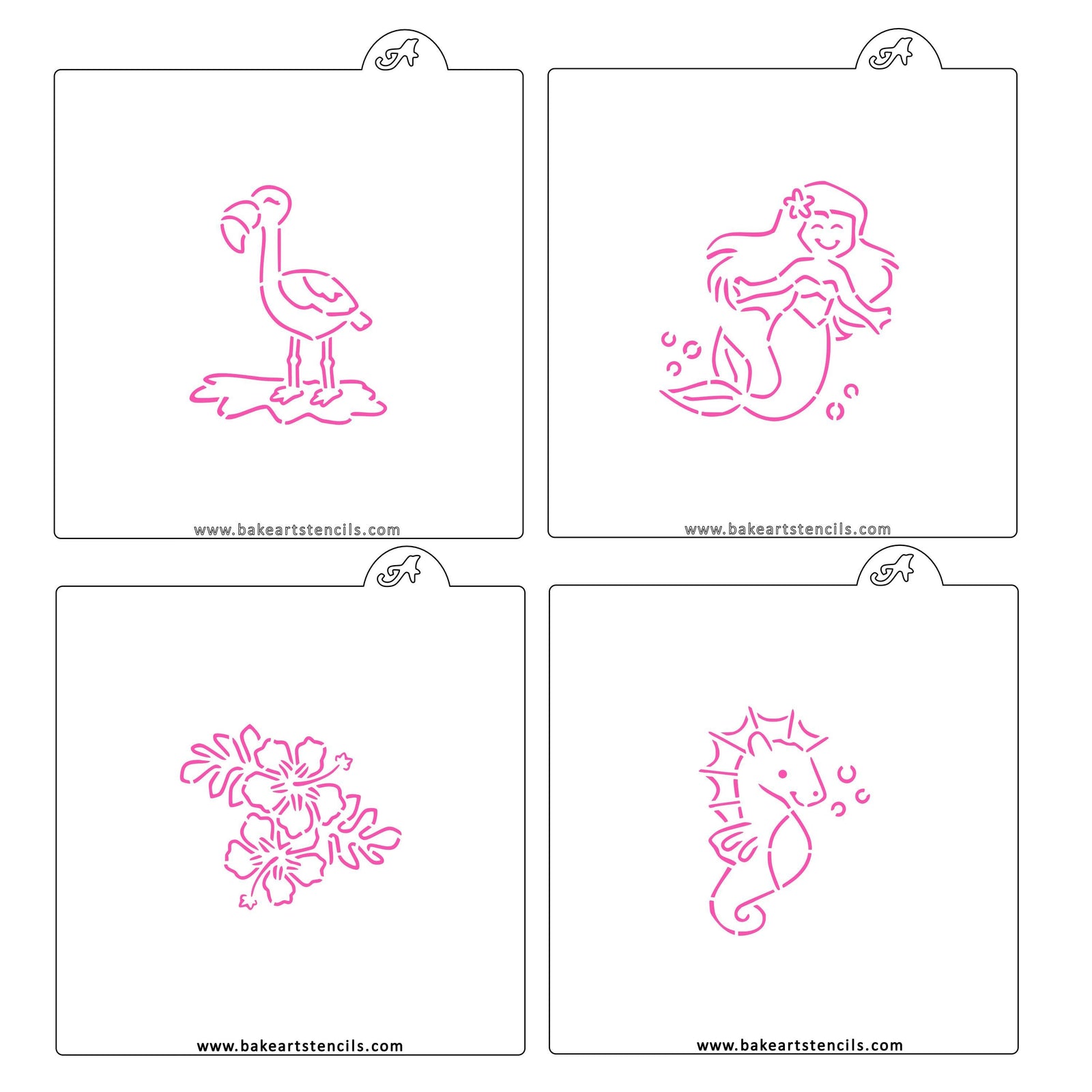 Summer PYO Cookie Stencil Set bakeartstencil