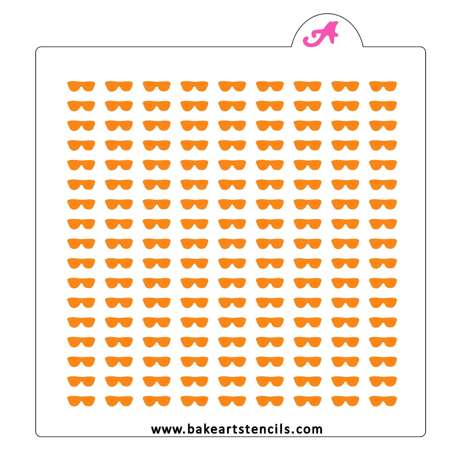 Sunglasses Sprinkles Stencil bakeartstencil