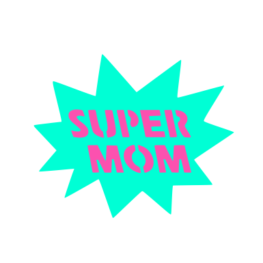Superhero Mom Stencil Set bakeartstencil