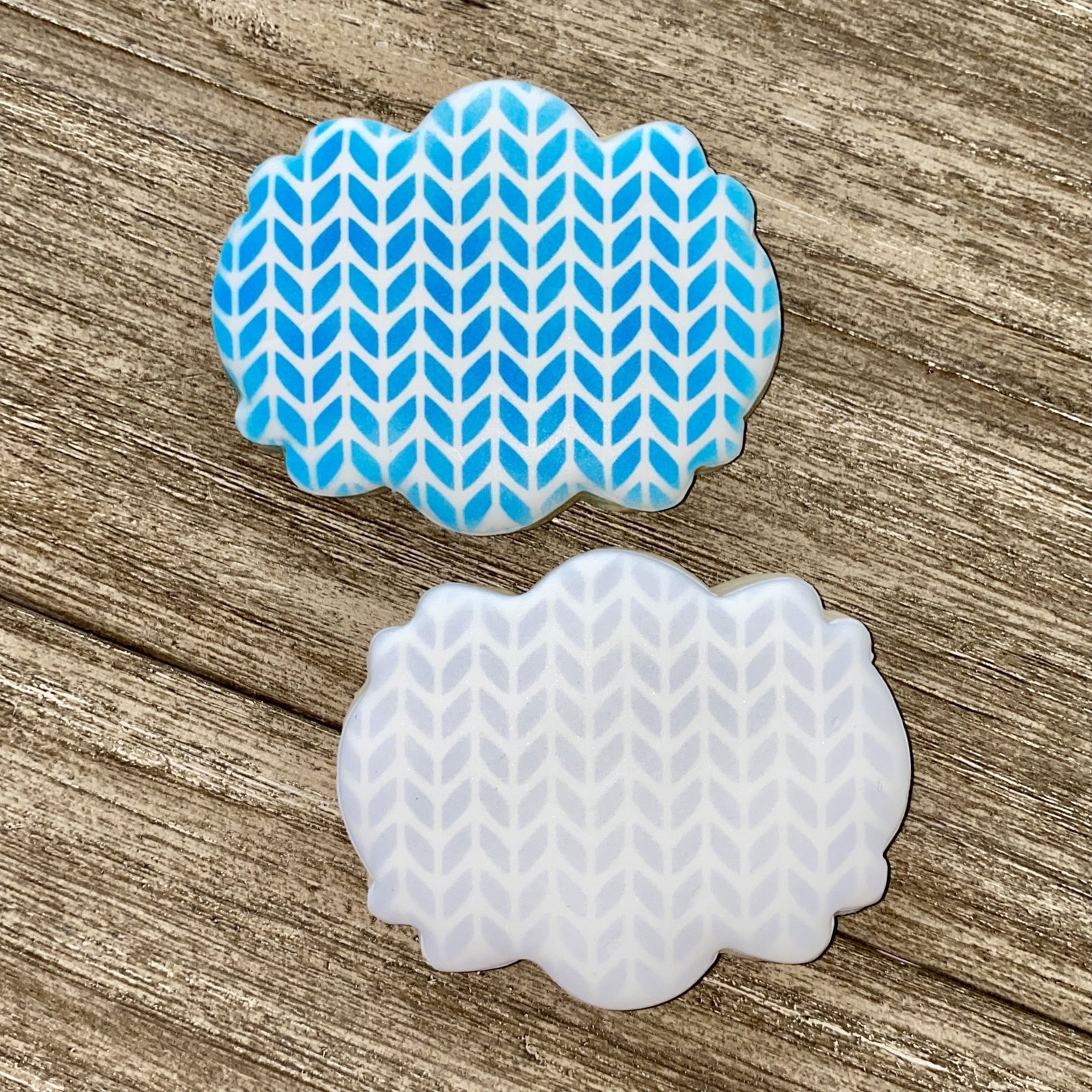 Sweater Texture Cookie Stencil bakeartstencils