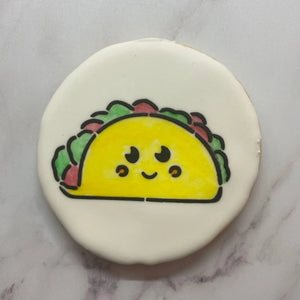 Taco PYO Cookie Stencil bakeartstencil