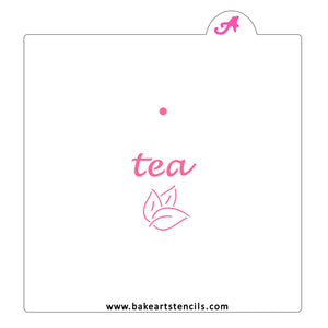 Tea Bag Cookie Stencil bakeartstencil