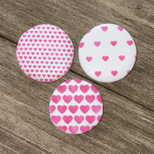 Teeny Hearts Pattern Cookie Stencil - bakeartstencils