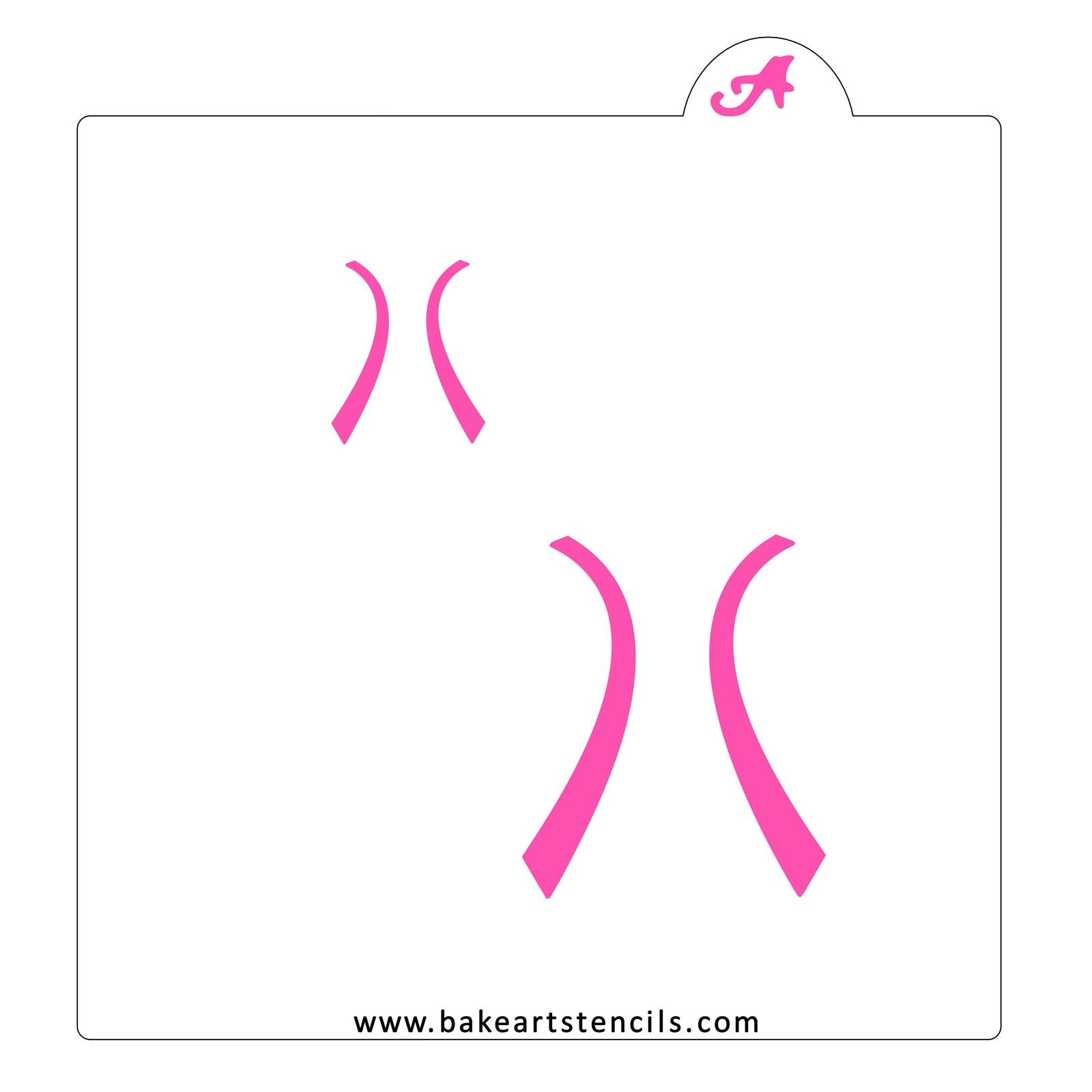 Tennis Ball Cookie Stencil bakeartstencil