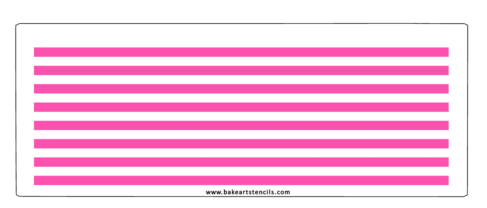 Thick Lines Cake Stencil bakeartstencils