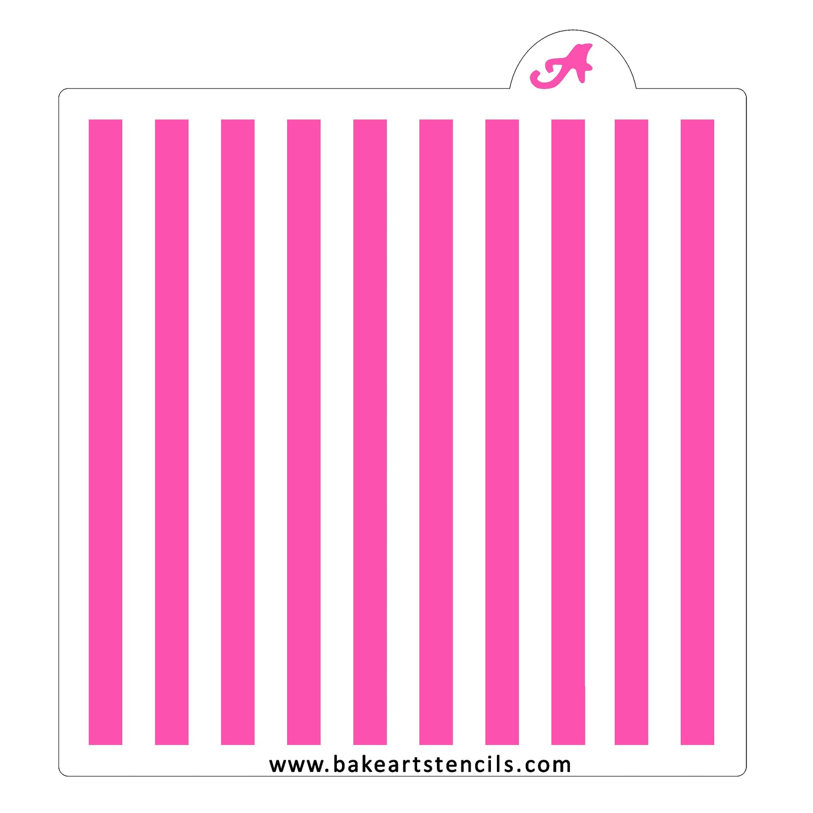 Thick Stripes Cookie Stencil bakeartstencil