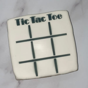 Tic Tac Toe Game Stencil bakeartstencil