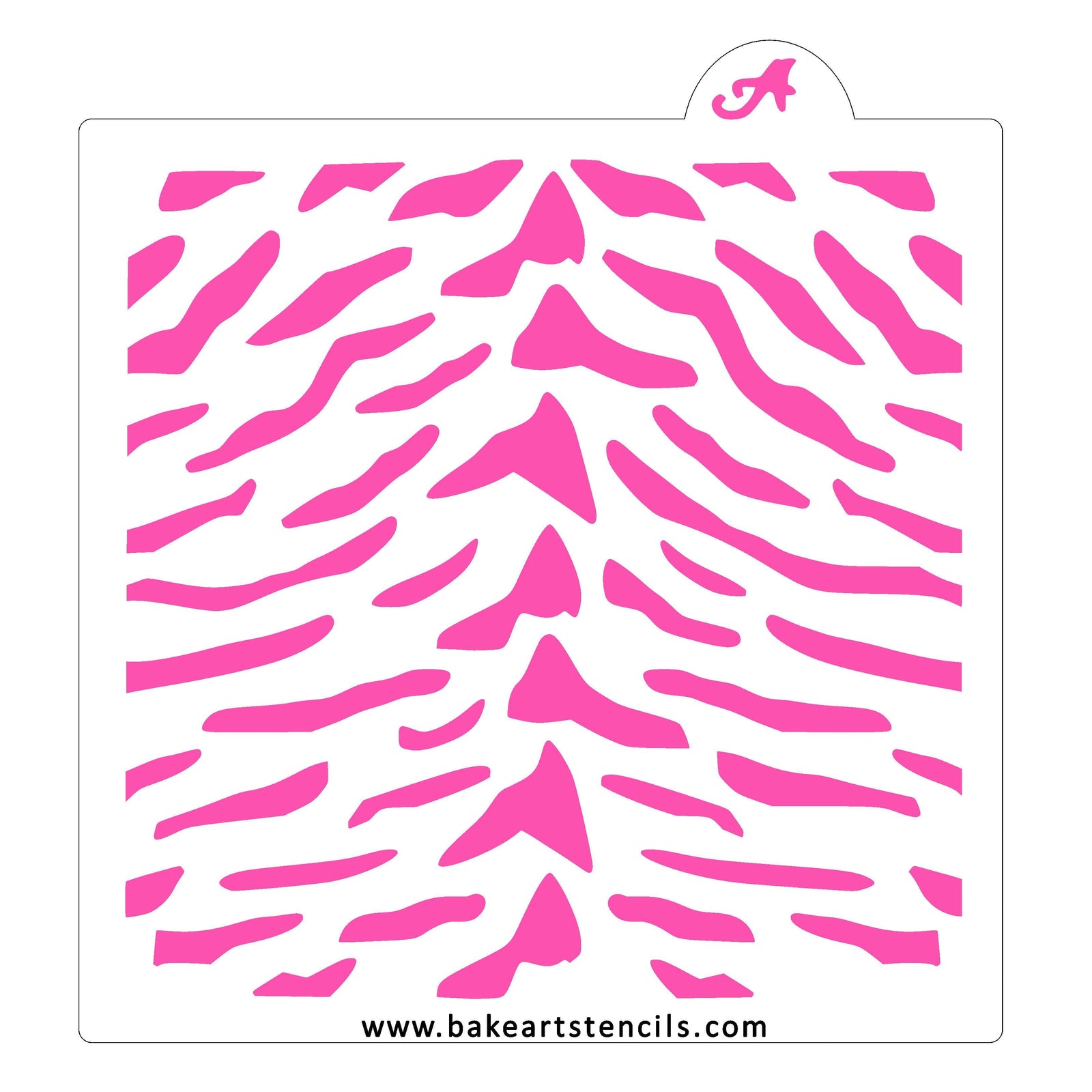 Tiger Print Cookie Stencil bakeartstencil