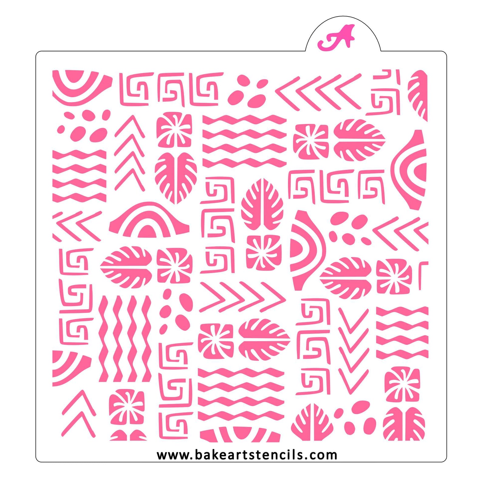 Tiki-Tastic Cookie Stencil bakeartstencil