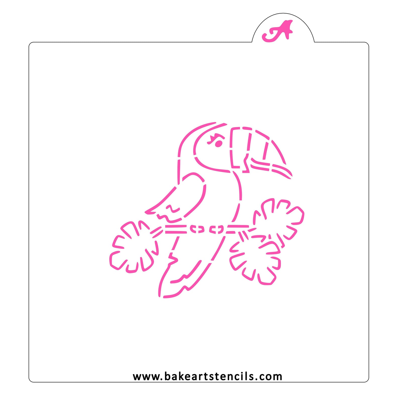 Toucan PYO Cookie Stencil bakeartstencil