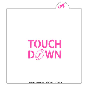 Touchdown Cookie Stencil bakeartstencil