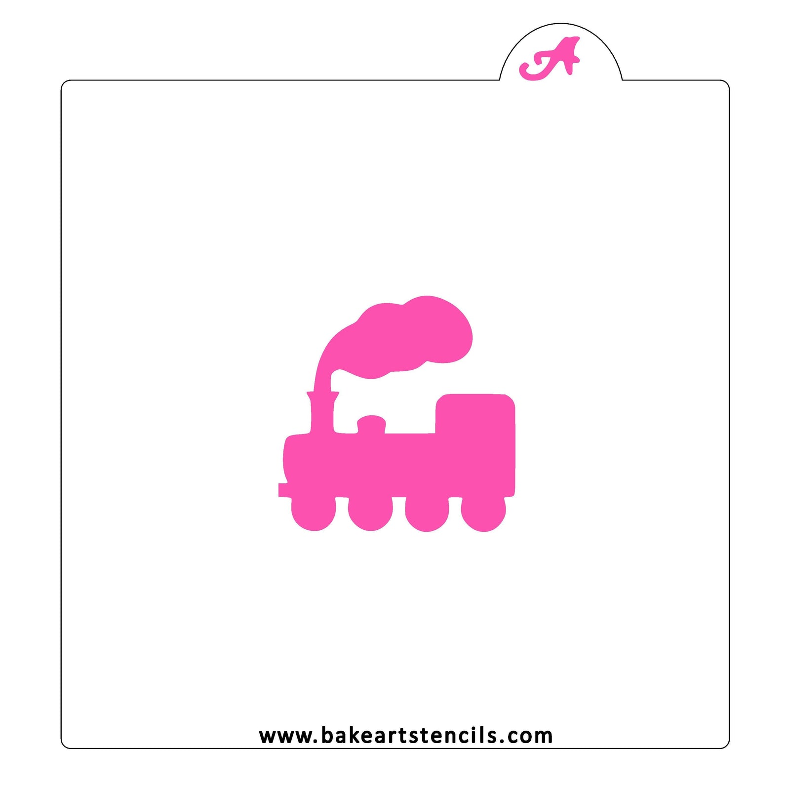 Train Engine Cookie Stencil bakeartstencil