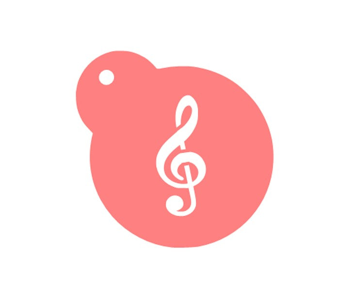 Treble Clef Stencil bakeartstencil