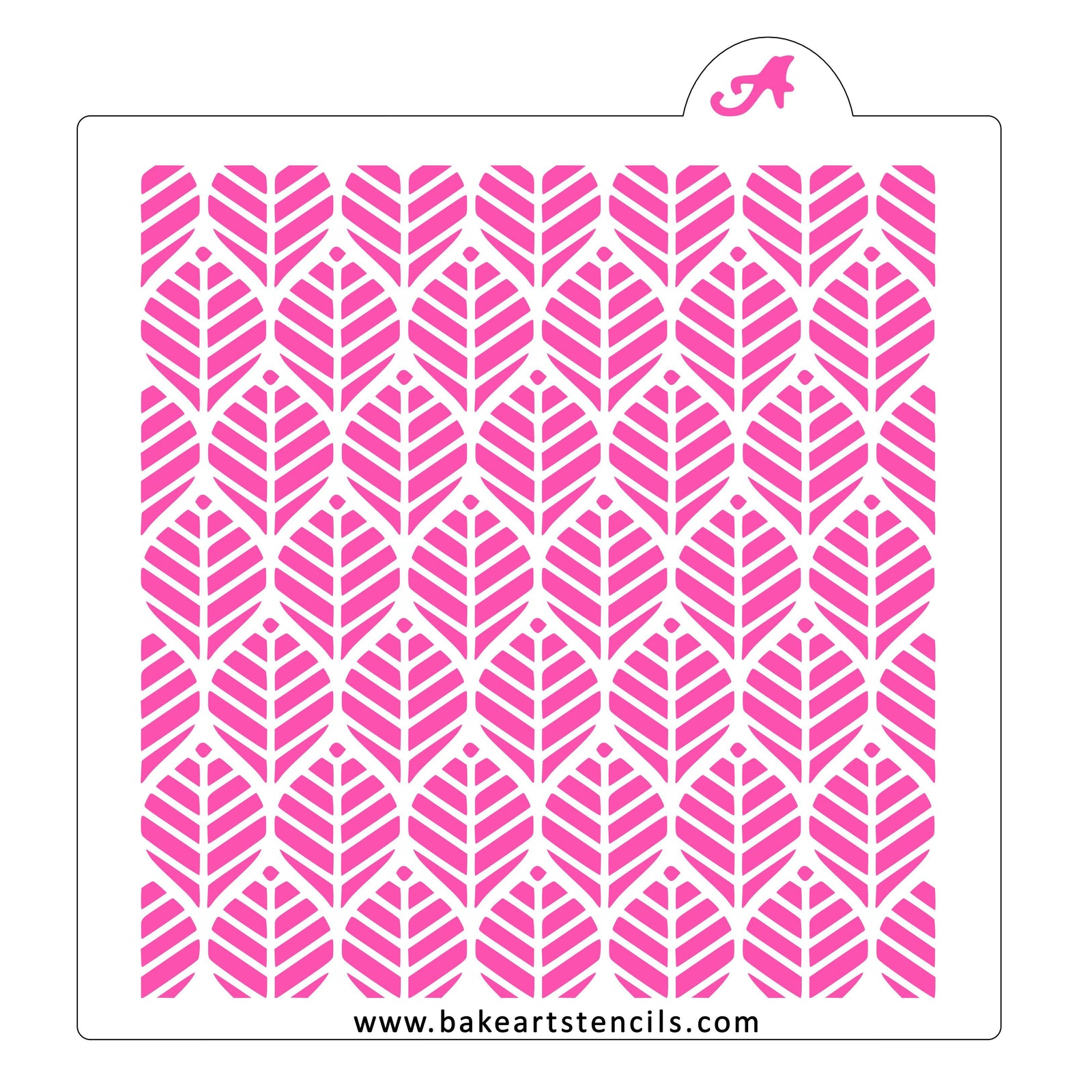 Tropical Art Deco Cookie Stencil bakeartstencil