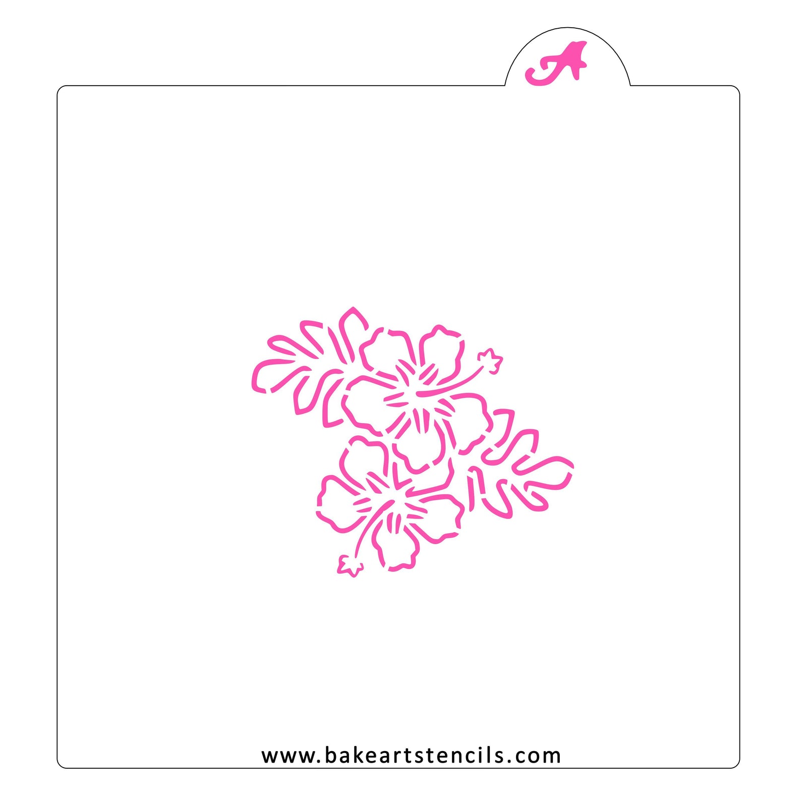 Tropical Flowers PYO Stencil bakeartstencil