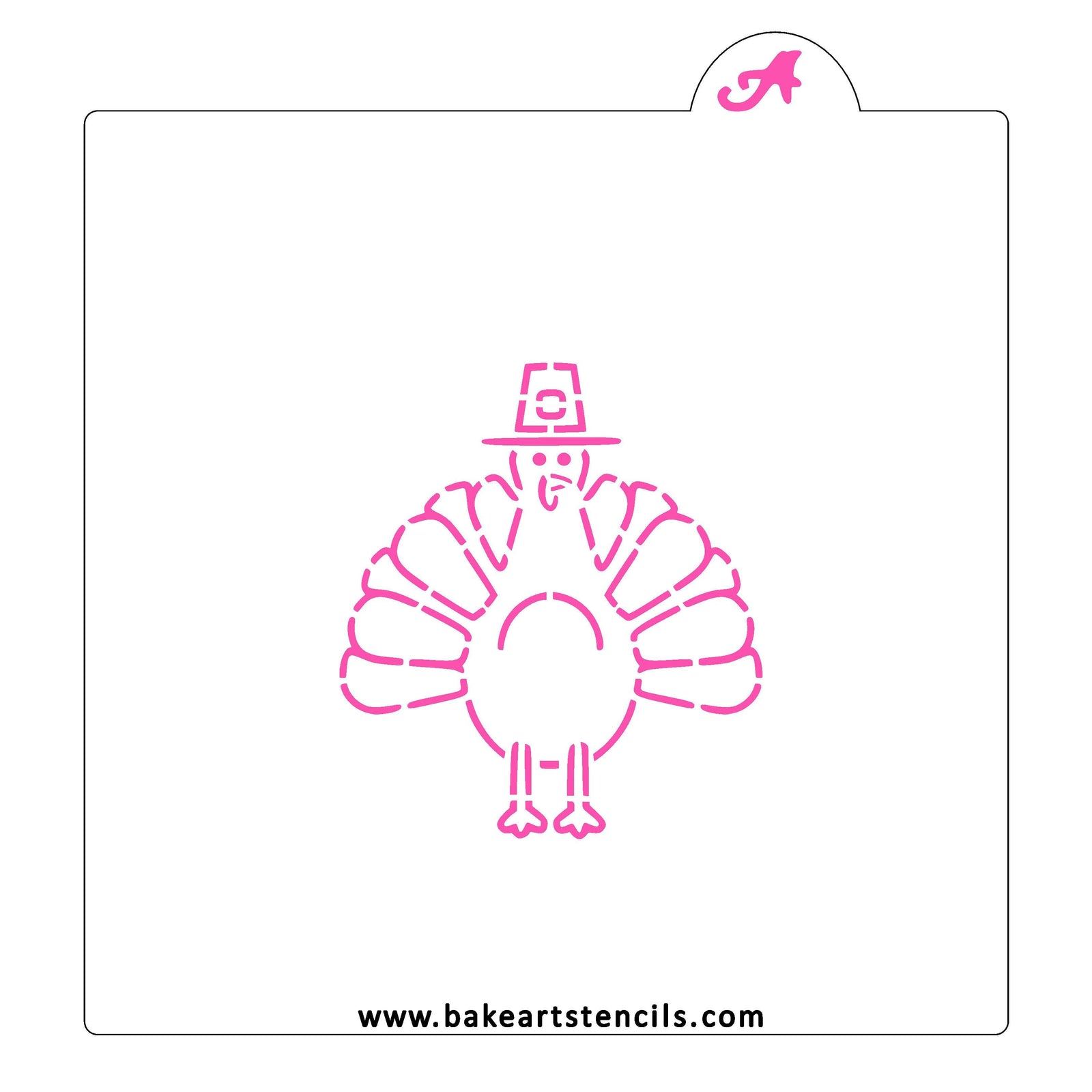 Turkey PYO Cookie Stencil bakeartstencil