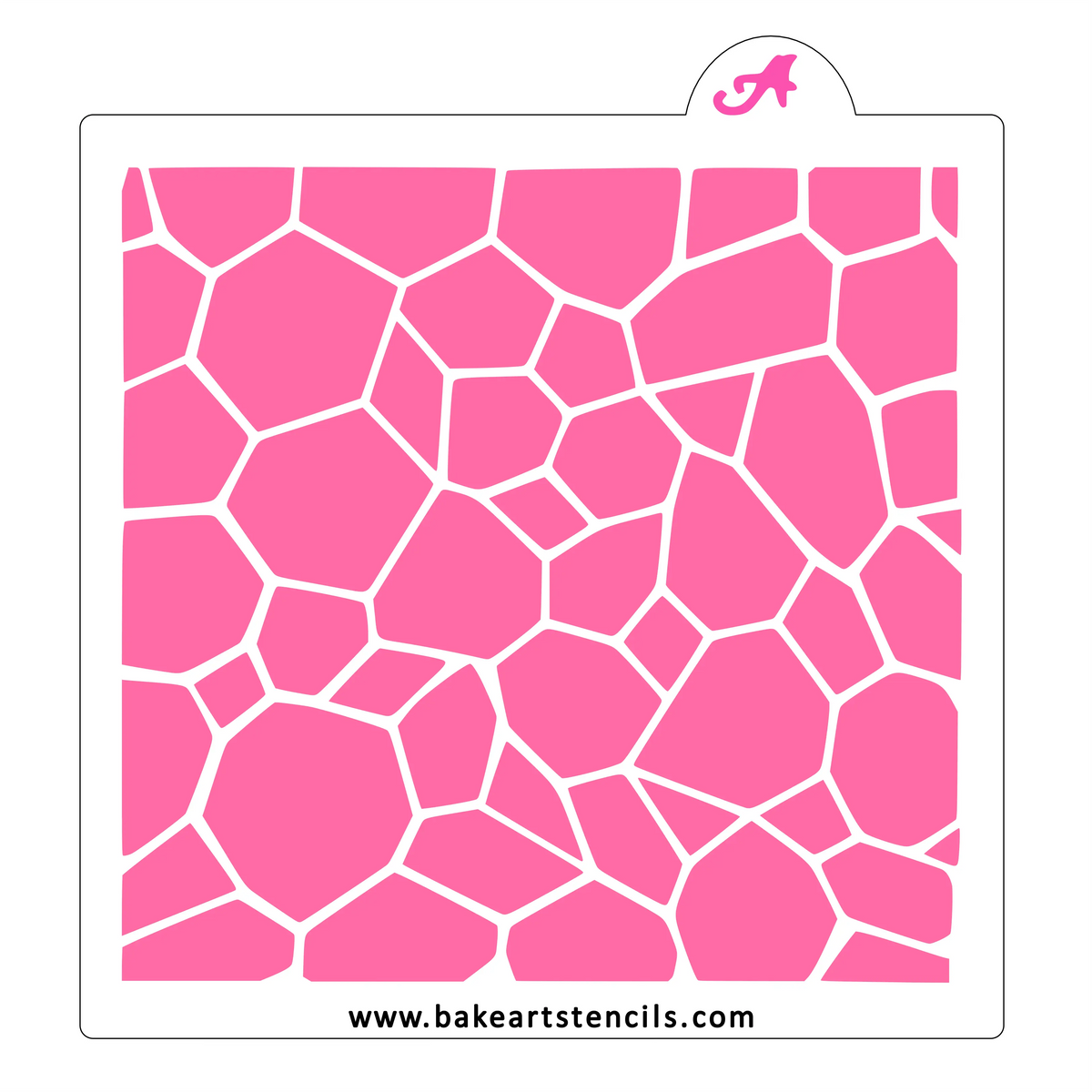 Turtle Shell Pattern Cookie Stencil - bakeartstencils