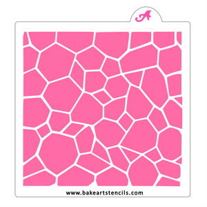 Turtle Shell Pattern Cookie Stencil bakeartstencil