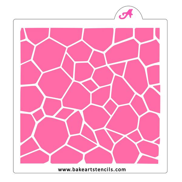 Turtle Shell Pattern Cookie Stencil - bakeartstencils