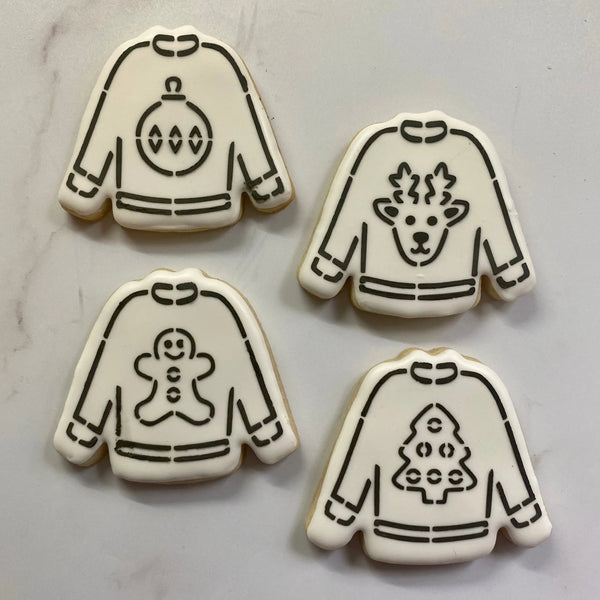 Ugly sweater cookie hot sale cutter set