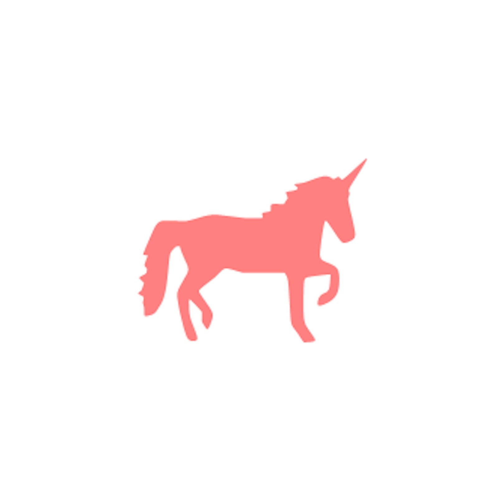 Unicorn Silhouette Stencil bakeartstencil