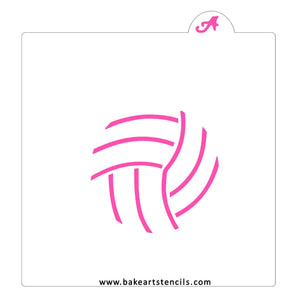 Volleyball Cookie Stencil bakeartstencil