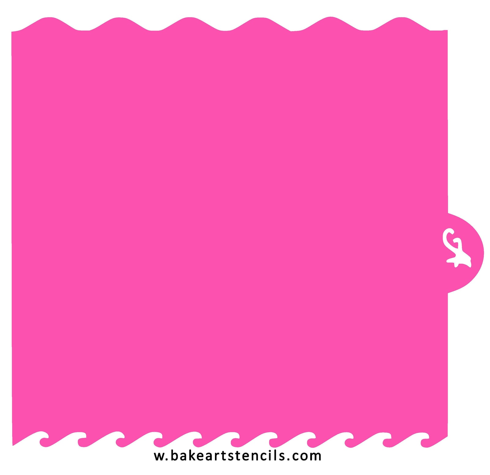 Water & Waves Stencil Edger bakeartstencil