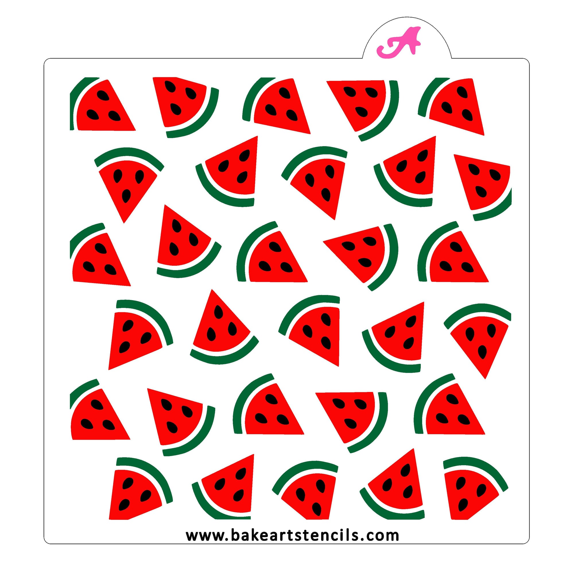 Watermelon Pattern Cookie Stencil Set bakeartstencil