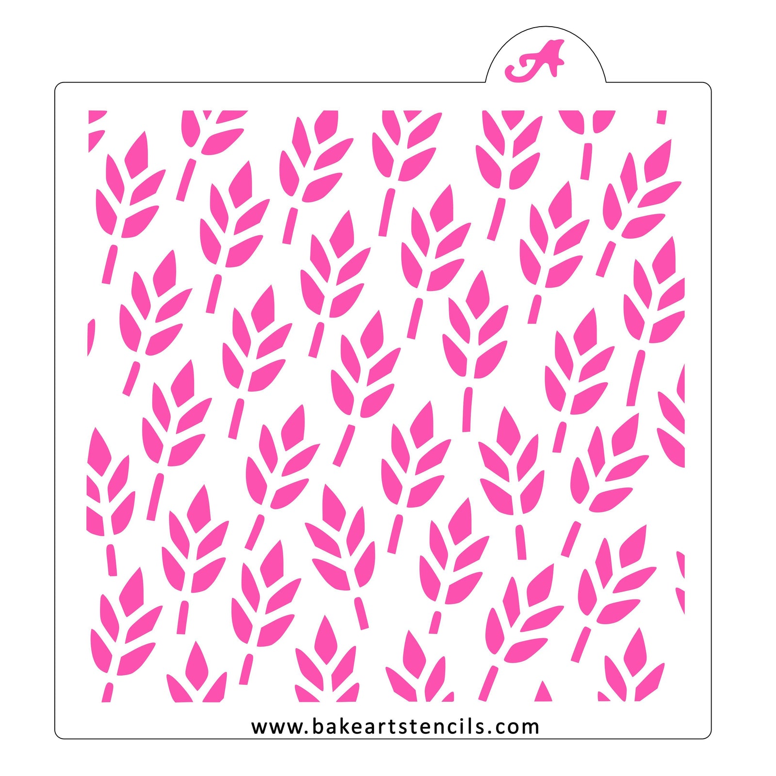 Wheat Pattern Cookie Stencil bakeartstencil