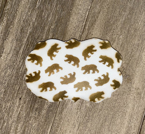 Wild Bears Pattern Cookie Stencil bakeartstencil