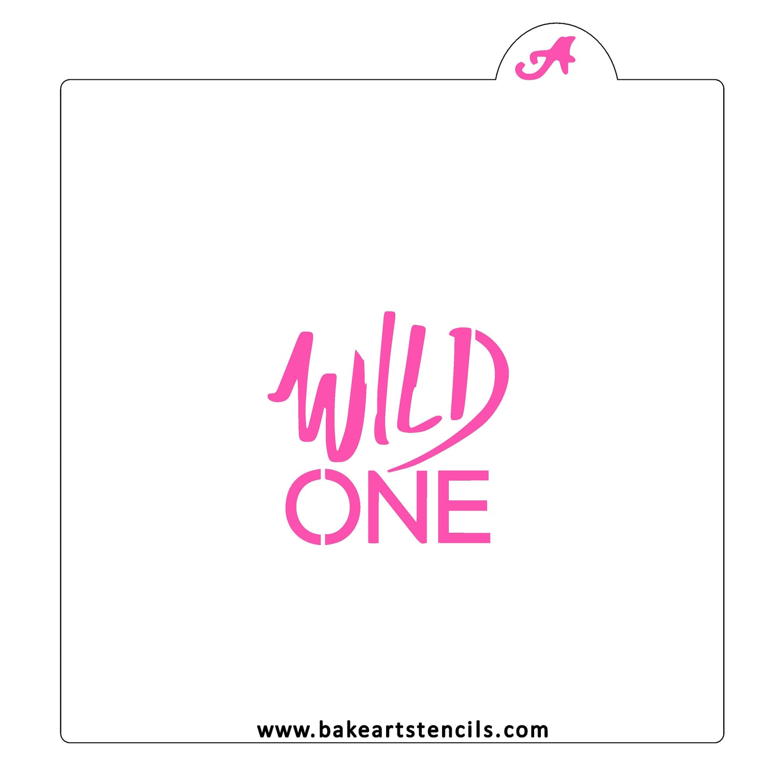 Wild One Two Wild Cookie Stencil bakeartstencil