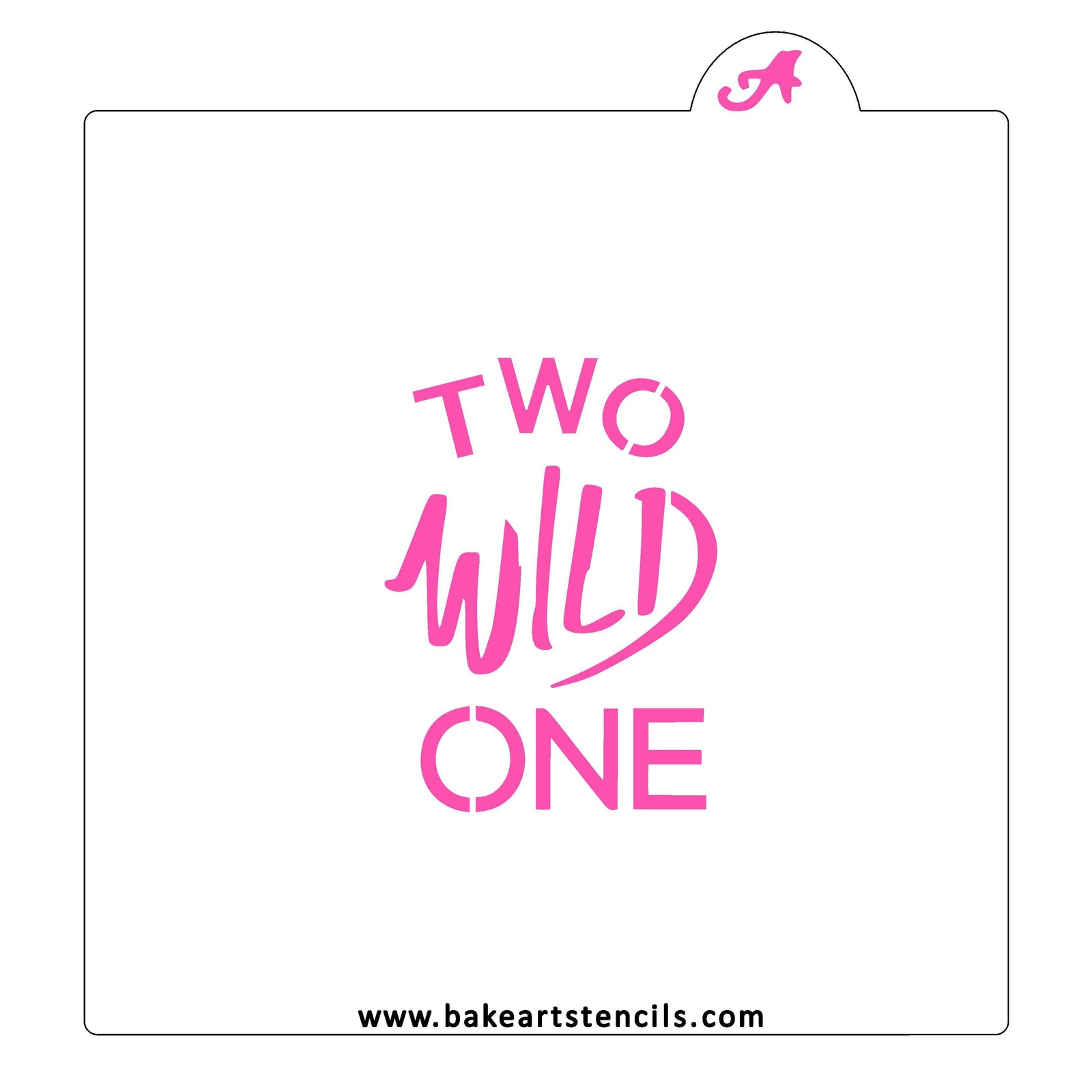 Wild One Two Wild Cookie Stencil bakeartstencil
