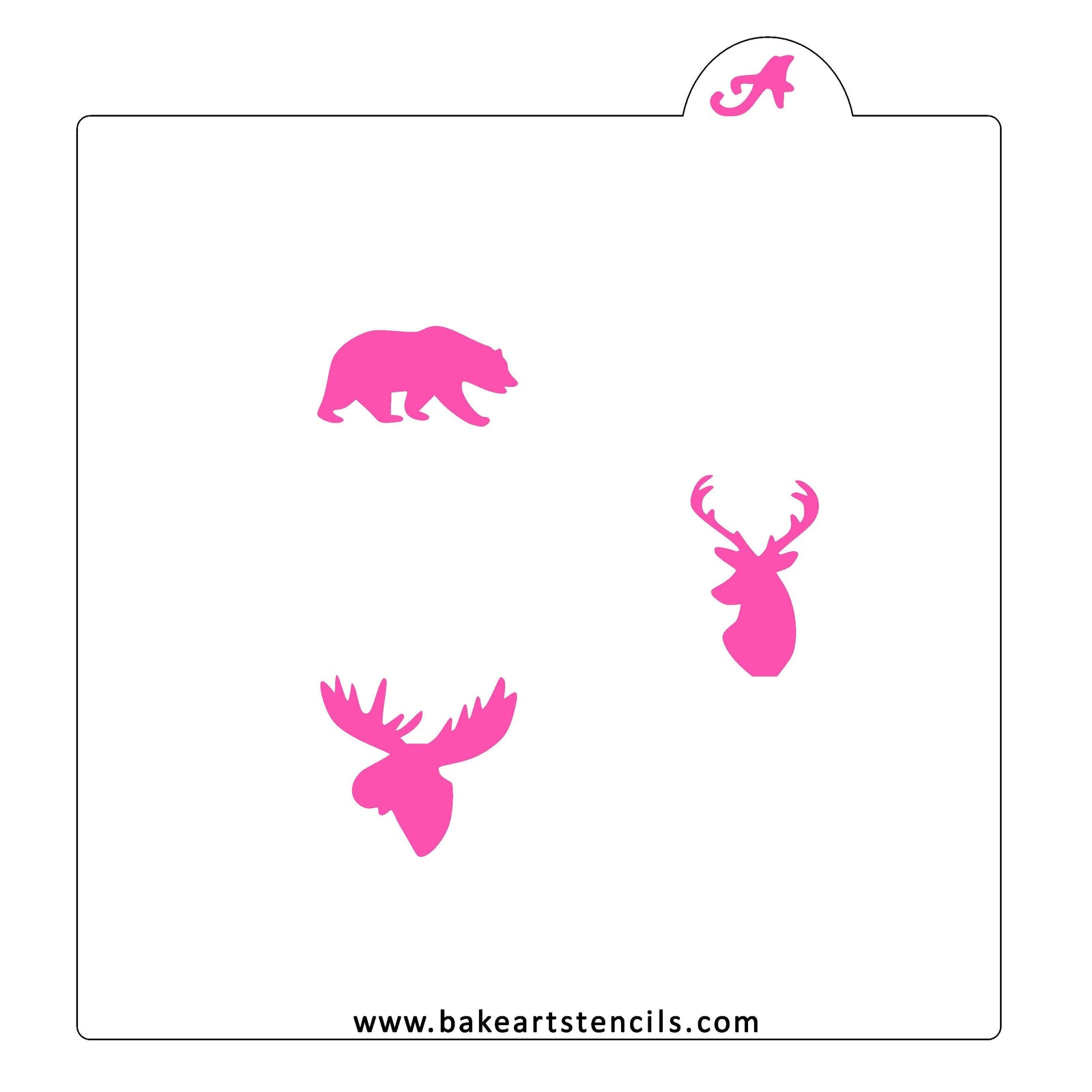 Winter Animals Oreo Stencil bakeartstencil
