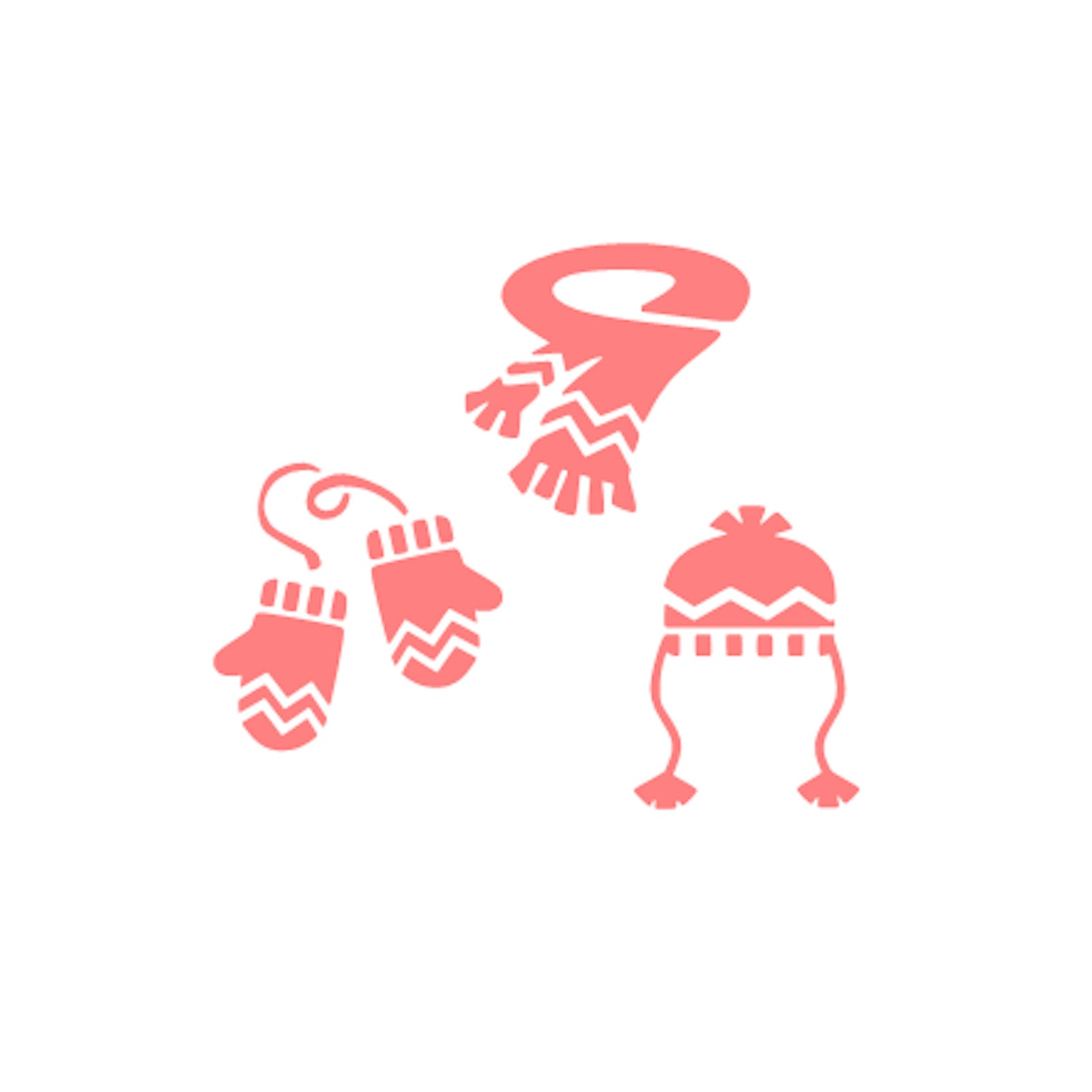 Winter Wardrobe Stencil Set bakeartstencil