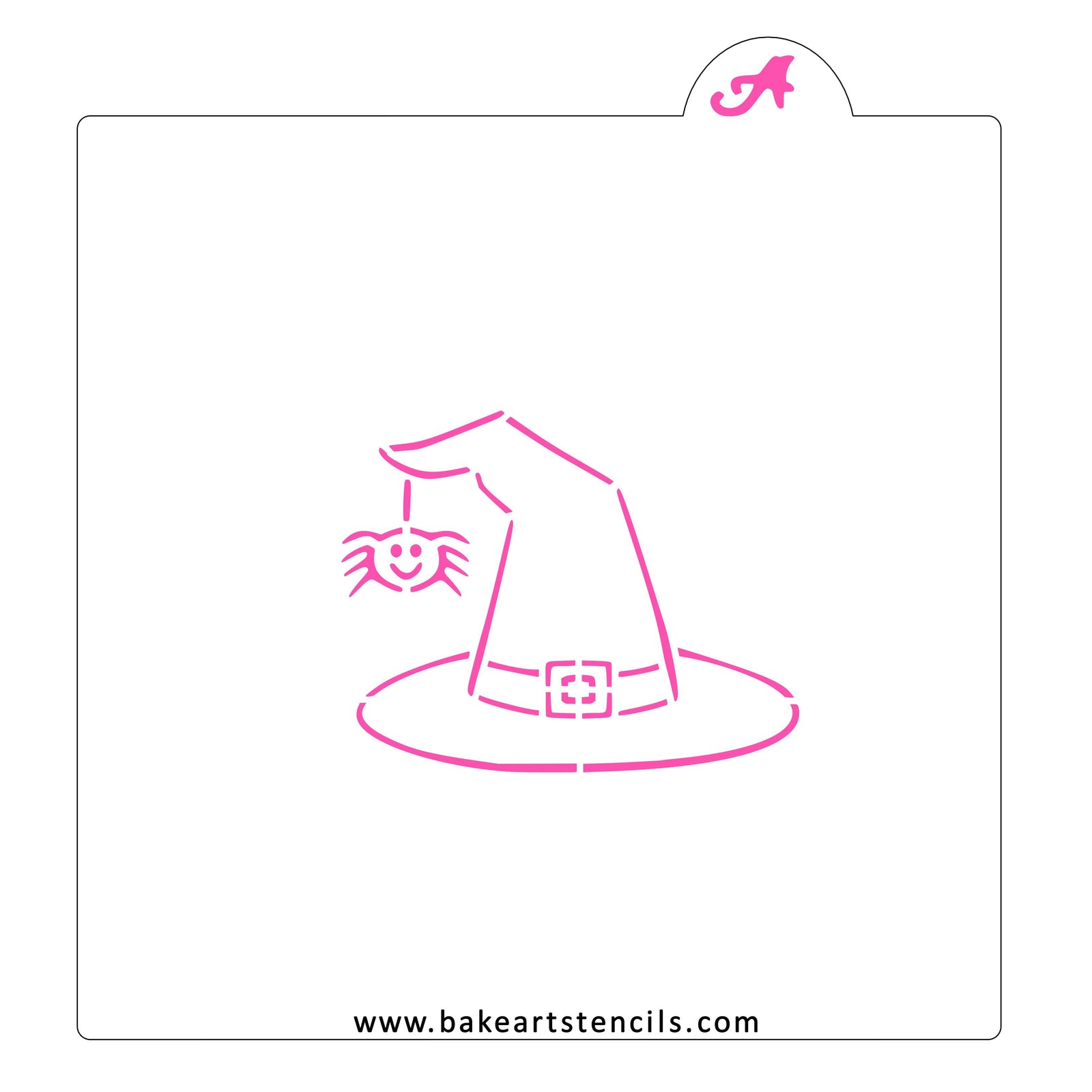 Witch Hat PYO Stencil bakeartstencil