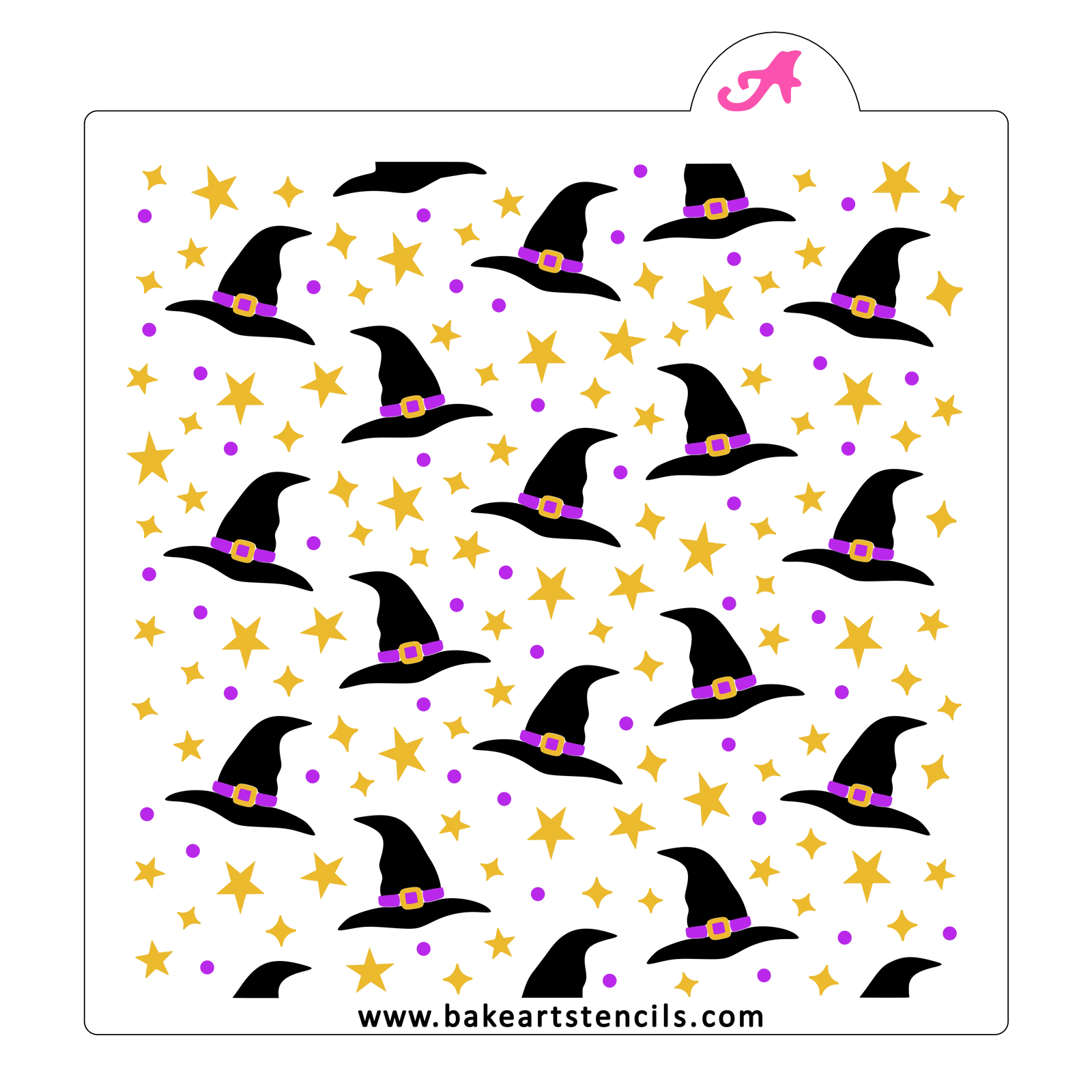 Witch Magic Cookie Stencil Set bakeartstencil